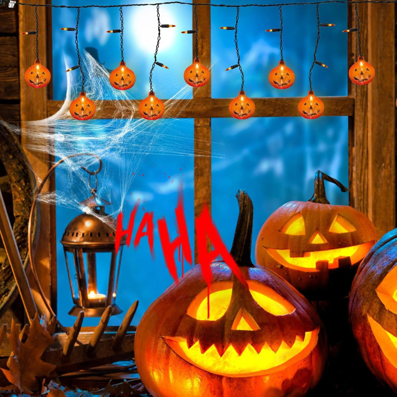 Pumpkin string lights outdoor discount